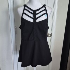 Torrid Black Strappy Tank Top